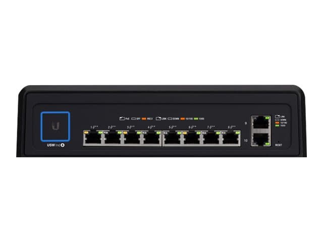 Ubiquiti UniFi Switch USW-INDUSTRIAL - Switch - managed - 8 x 10/100/1000 (PoE++) + 2 x 10/100/1000 - desktop - PoE++ (430 W)