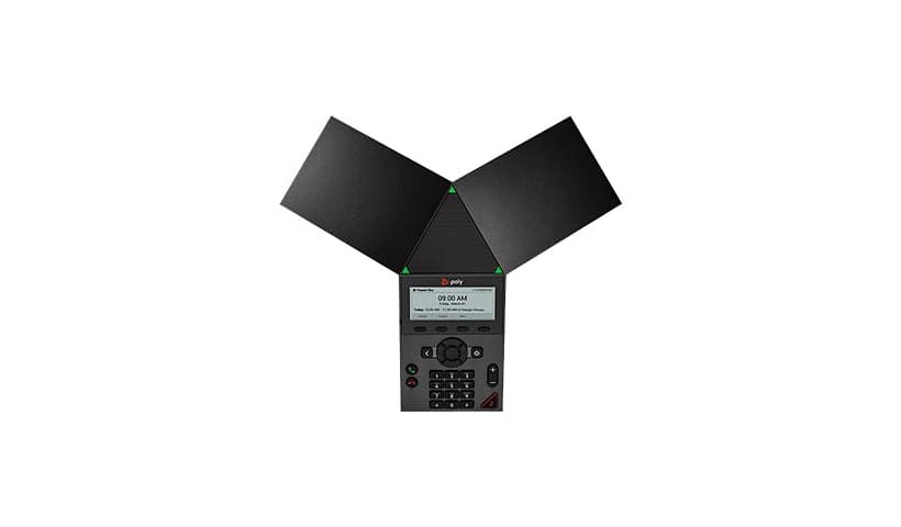 Poly Trio 8300 open SIP conference phone with built-in Wi-Fi and Bluetooth no power supply included POE